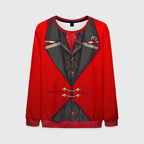 Мужской свитшот Алый фрак / 3D-Красный – фото 1