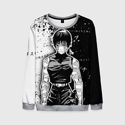 Свитшот мужской Маки Зенин из Jujutsu kaisen, цвет: 3D-меланж