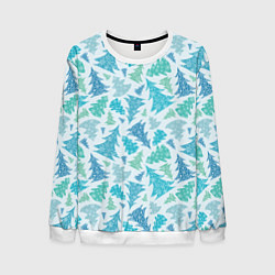 Мужской свитшот Ёлочки зимнего леса
