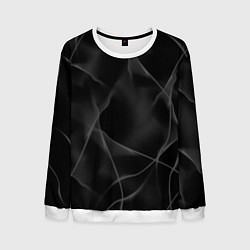 Свитшот мужской Серый дым и ночь, цвет: 3D-белый