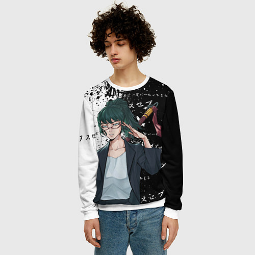 Мужской свитшот Маки дзенин из магической битвы / 3D-Белый – фото 3