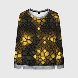 Мужской свитшот Жёлтый трескающийся камень