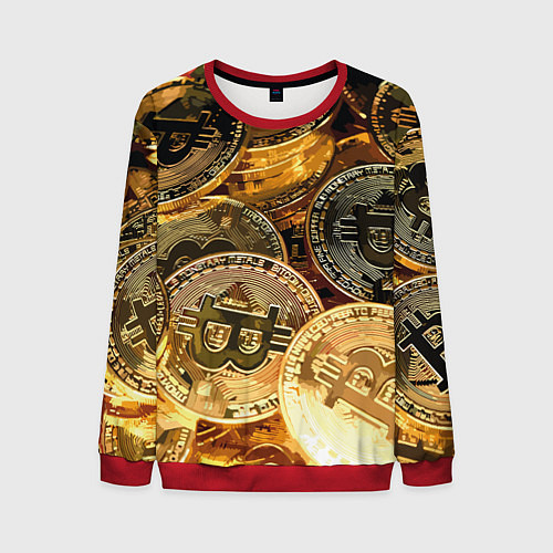 Мужской свитшот Золото цифровой эры / 3D-Красный – фото 1