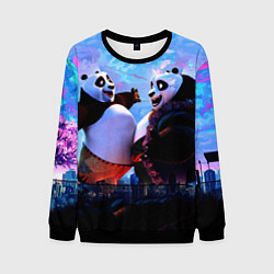 Свитшот мужской Кунг-фу Панда Friend, цвет: 3D-черный