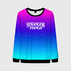 Свитшот мужской Stranger Things gradient colors, цвет: 3D-черный