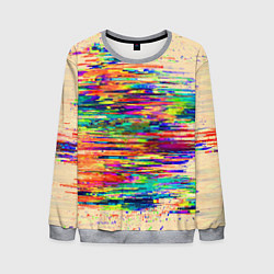 Мужской свитшот Разноцветный глитч