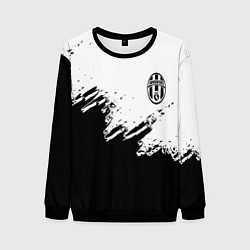 Свитшот мужской Juventus black sport texture, цвет: 3D-черный