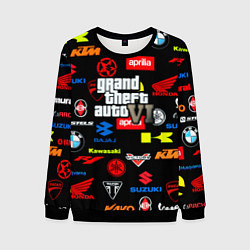 Свитшот мужской GTA6 автобренды, цвет: 3D-черный