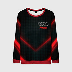 Свитшот мужской Audi stripes neon, цвет: 3D-красный