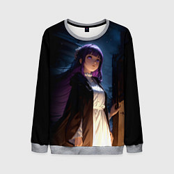 Свитшот мужской Ферн темной ночью, цвет: 3D-меланж