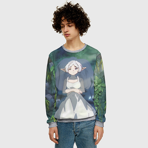 Мужской свитшот Sousou no Frieren / 3D-Меланж – фото 3