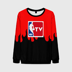 Свитшот мужской NBA sport flame, цвет: 3D-черный