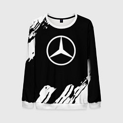 Свитшот мужской Mercedes benz краски спорт, цвет: 3D-белый