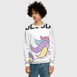 Свитшот мужской Все праздники закончились, цвет: 3D-белый — фото 2