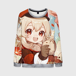 Свитшот мужской Genshin Impact Кли cute Dodoko, цвет: 3D-меланж