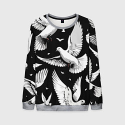 Мужской свитшот Белый голубь мира