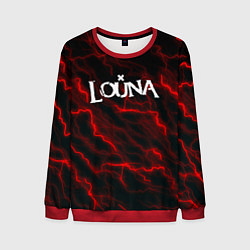 Свитшот мужской Louna storm рок группа, цвет: 3D-красный