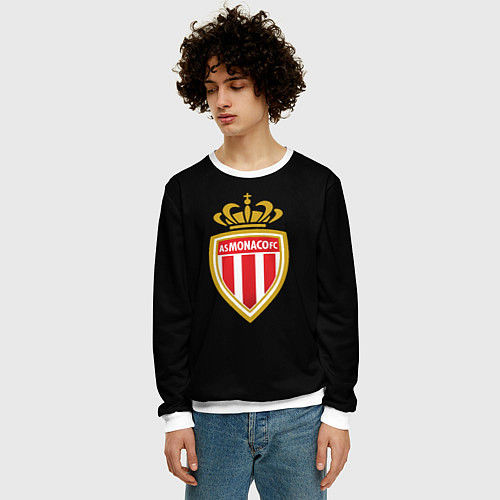 Мужской свитшот Monaco fc / 3D-Белый – фото 3