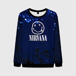 Мужской свитшот Nirvana рок краски