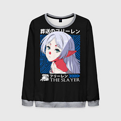 Свитшот мужской Frieren the slayer, цвет: 3D-меланж