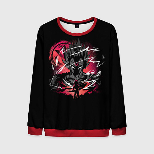 Мужской свитшот Dragon Ball - Vegeta / 3D-Красный – фото 1