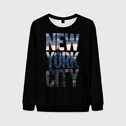 Свитшот мужской New York City - USA, цвет: 3D-черный