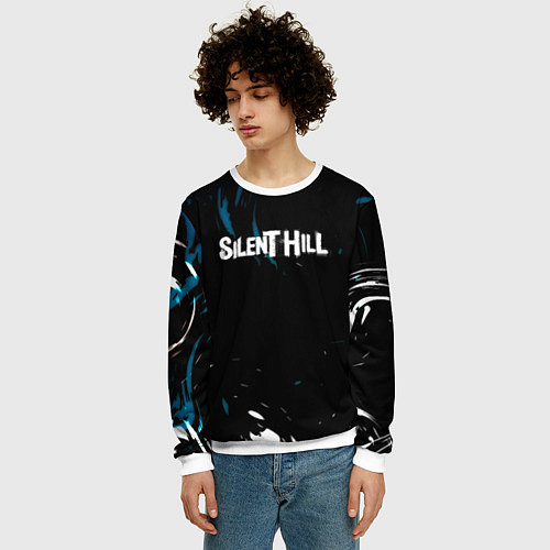 Мужской свитшот Silent hill remake game / 3D-Белый – фото 3