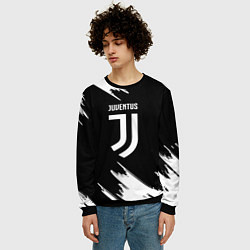 Свитшот мужской Juventus краски текстура, цвет: 3D-черный — фото 2