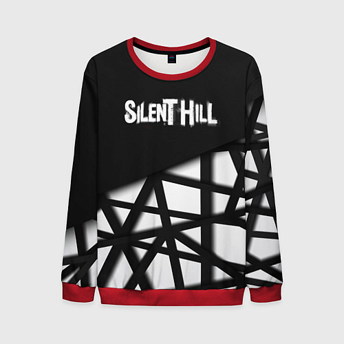 Мужской свитшот Silent Hill геометрия / 3D-Красный – фото 1