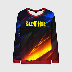 Свитшот мужской Silent hill stripes neon, цвет: 3D-красный