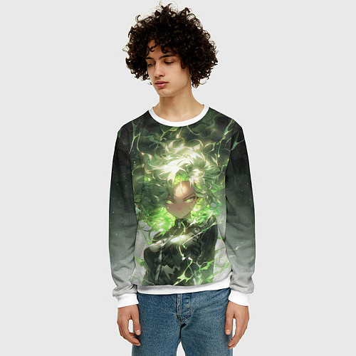 Мужской свитшот Яростная Тацумаки / 3D-Белый – фото 3