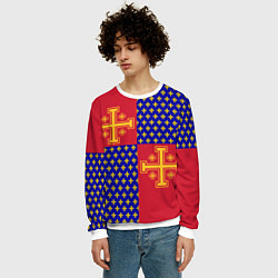 Свитшот мужской Сюрко рыцарей Антиохии, цвет: 3D-белый — фото 2