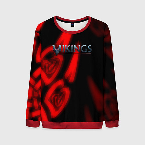 Мужской свитшот Викинг древняя русь / 3D-Красный – фото 1