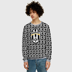 Свитшот мужской Juventus pattern fc, цвет: 3D-меланж — фото 2