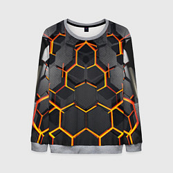 Свитшот мужской Нано соты шестиугольник, цвет: 3D-меланж