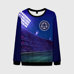Свитшот мужской Leicester City ночное поле, цвет: 3D-черный