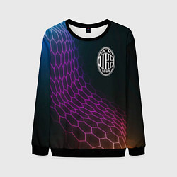 Свитшот мужской AC Milan футбольная сетка, цвет: 3D-черный