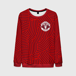Свитшот мужской Manchester United отпечатки, цвет: 3D-красный