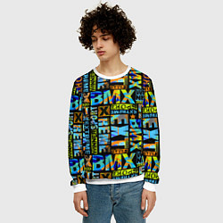 Свитшот мужской Extreme sport BMX, цвет: 3D-белый — фото 2