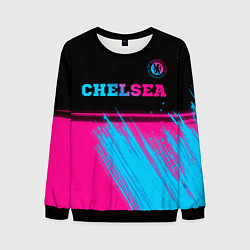 Мужской свитшот Chelsea - neon gradient посередине