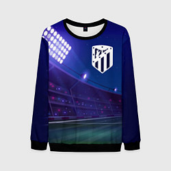 Свитшот мужской Atletico Madrid ночное поле, цвет: 3D-черный
