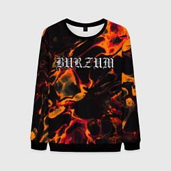 Свитшот мужской Burzum red lava, цвет: 3D-черный