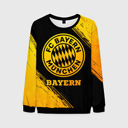 Свитшот мужской Bayern - gold gradient, цвет: 3D-черный