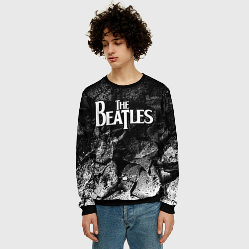 Мужской свитшот The Beatles black graphite / 3D-Черный – фото 3