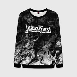 Свитшот мужской Judas Priest black graphite, цвет: 3D-черный