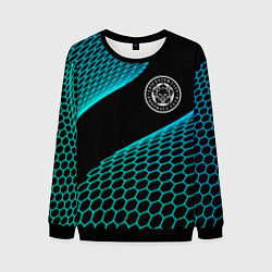Свитшот мужской Leicester City football net, цвет: 3D-черный