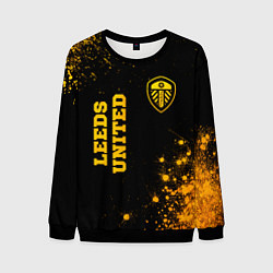 Мужской свитшот Leeds United - gold gradient вертикально