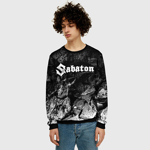 Мужской свитшот Sabaton black graphite / 3D-Черный – фото 3