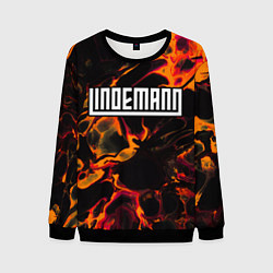 Свитшот мужской Lindemann red lava, цвет: 3D-черный