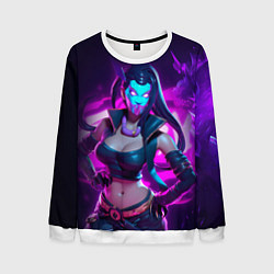 Свитшот мужской League of Legends Kaisa Kda style, цвет: 3D-белый